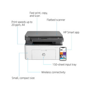 پرینتر چندکاره لیزری اچ‌پی مدل HP Laser MFP 135w Printer