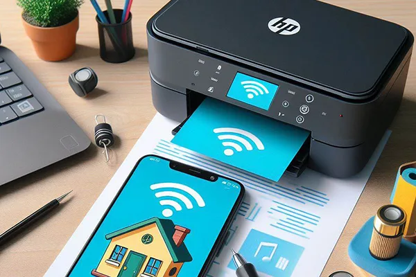 آموزش اتصال گوشی به پرینتر HP