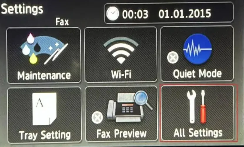 ریست کردن پرینتر Brother ریست کردن پرینتر Brother