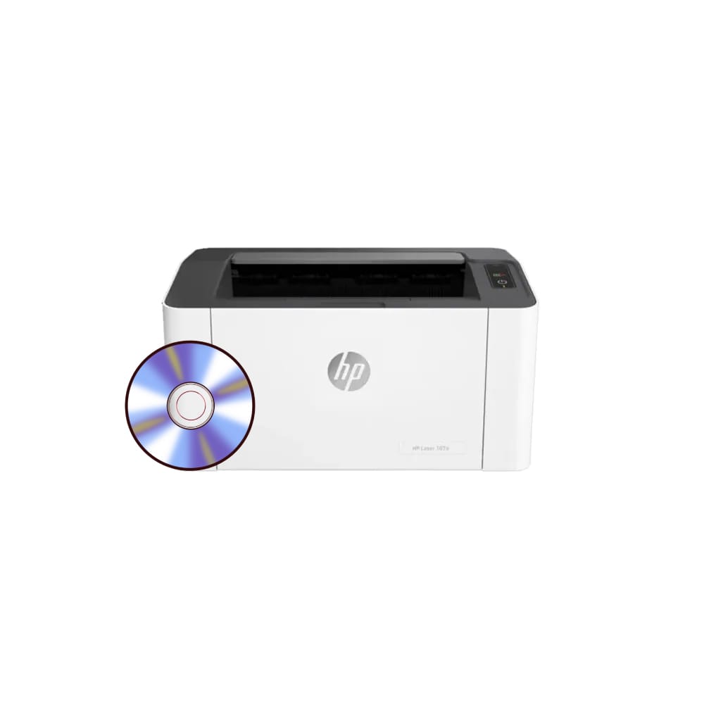 آموزش راه اندازی پرینتر HP Laser 107w با استفاده از سی‌دی (CD)