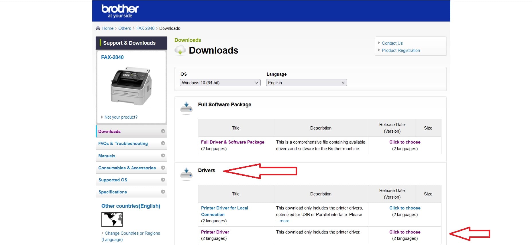 نصب و دانلود درایور فکس چندکاره Brother FAX-2840