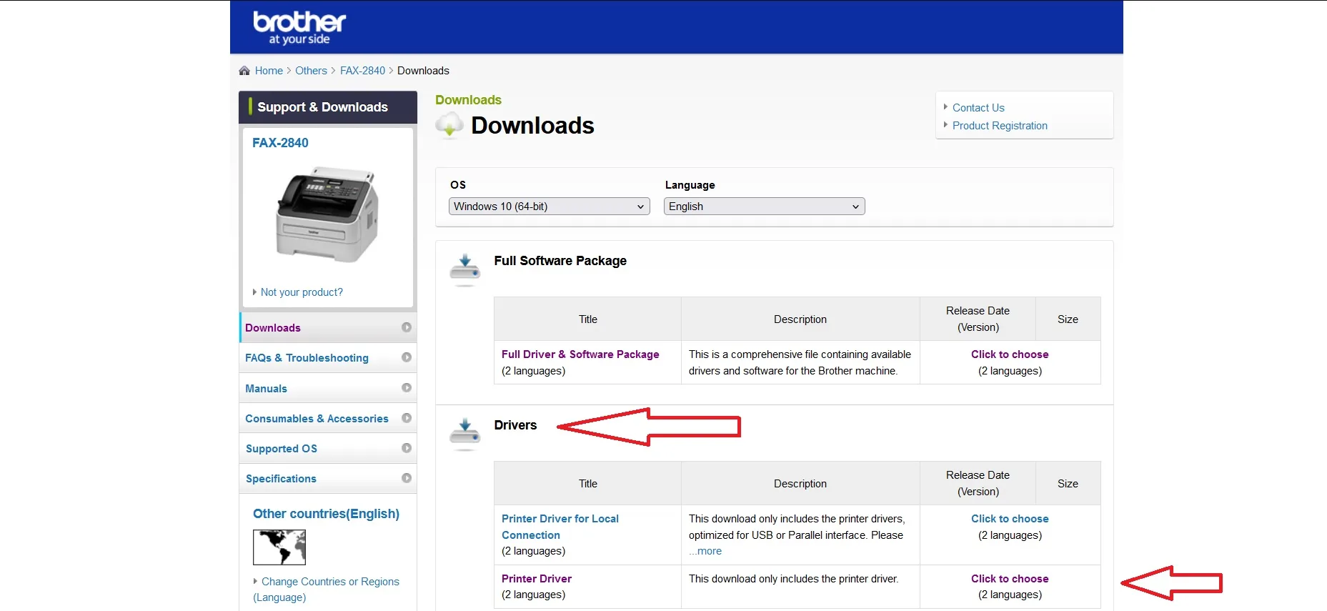 نصب و دانلود درایور فکس چندکاره Brother FAX-2840