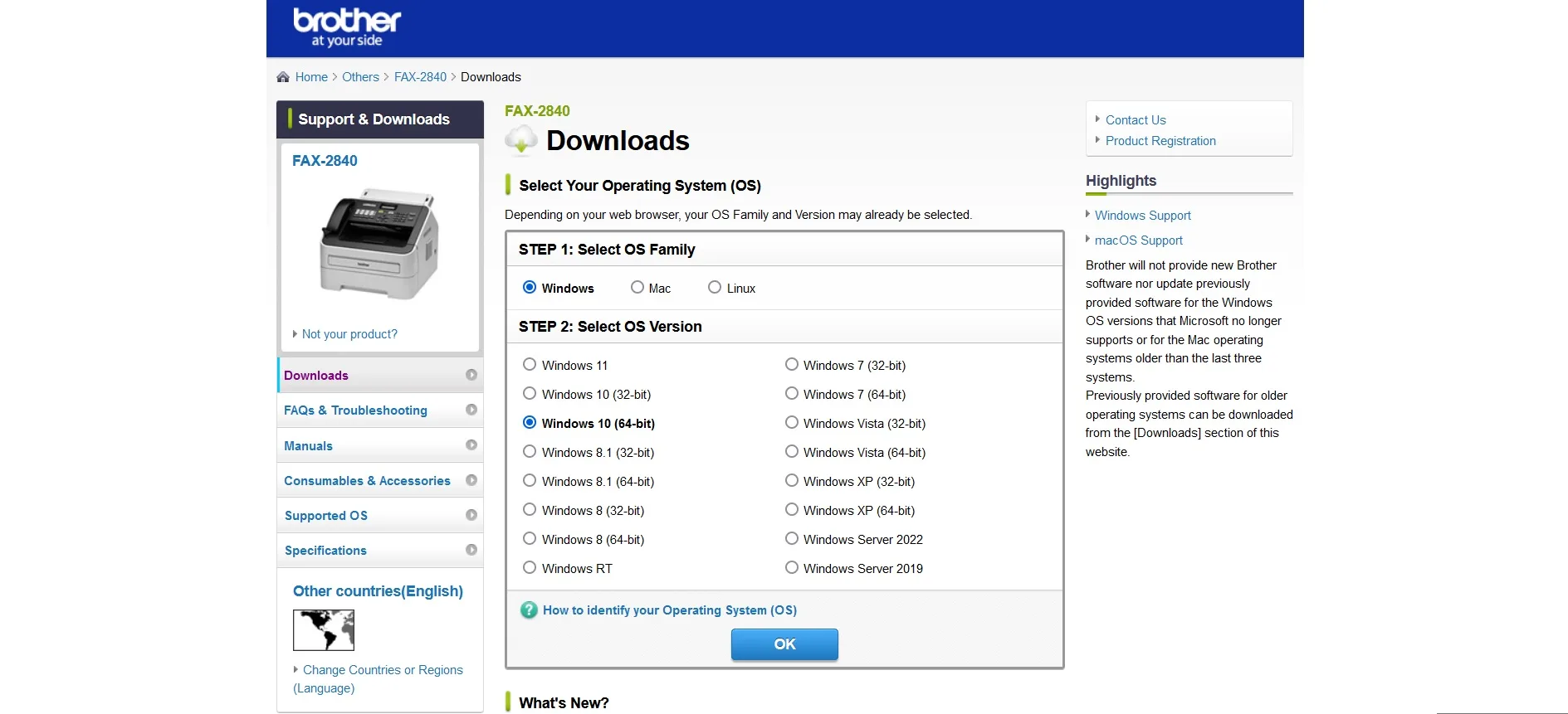 نصب و دانلود درایور فکس چندکاره Brother FAX-2840