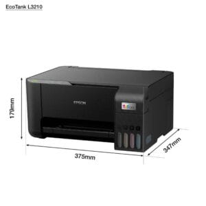 پرینتر پرو - پرینتر رنگی جوهر افشان چندکاره اپسون مدل Epson EcoTank L3210 A4 Ink Tank Printer - ابعاد پرینتر رنگی جوهر افشان چندکاره اپسون مدل Epson EcoTank L3210 A4 Ink Tank Printer
