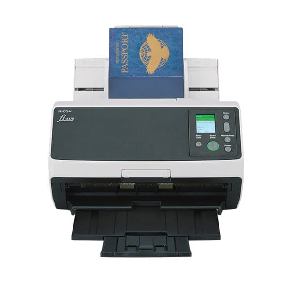 Ricoh fi‑8170 Image Scanner با سرعت بالا، اتصال USB و LAN، و اسکن اسناد ضخیم تا 7 میلی‌متر
