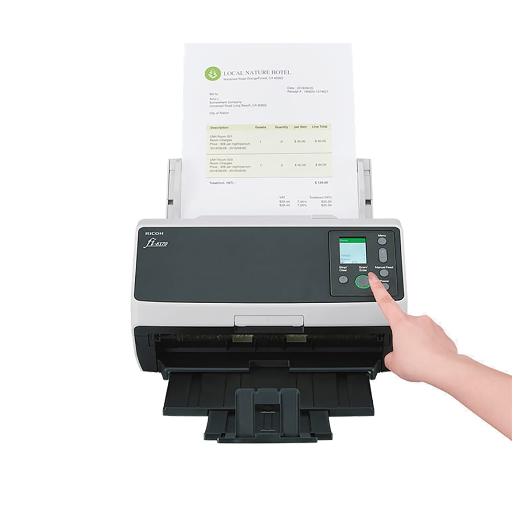 نمایشگر و دکمه های اسکنر اسناد ریکو مدل Ricoh fi-8170 Color Duplex Document Scanner نمایشگر و دکمه های اسکنر اسناد ریکو مدل Ricoh fi-8170 Color Duplex Document Scanner