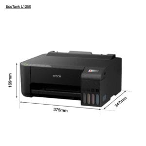 پرینتر پرو - پرینتر رنگی جوهر افشان تک کاره اپسون مدل Epson EcoTank L1250 A4 Wi-Fi Ink Tank Printer - ابعاد پرینتر رنگی جوهر افشان تک کاره اپسون مدل Epson EcoTank L1250 A4 Wi-Fi Ink Tank Printer