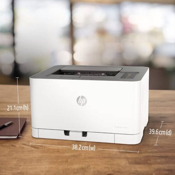 ابعاد پرینتر رنگی لیزری اچ پی مدل HP Color Laser 150nw Printer