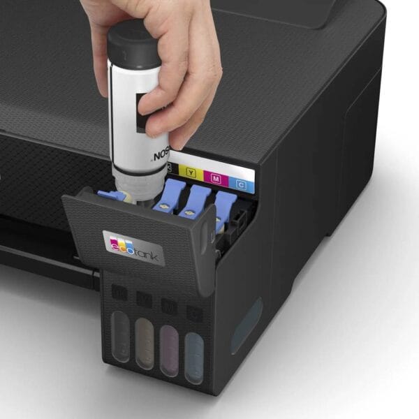 پر کردن مخزن پرینتر رنگی جوهر افشان تک کاره اپسون مدل Epson EcoTank L1250 Printer
