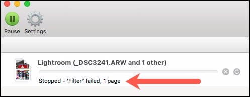 راهنمای کامل  رفع خطای Filter Failed در پرینترهای مک