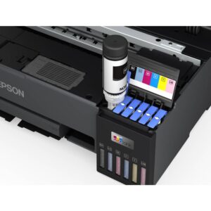 پرینتر رنگی جوهر افشان Epson EcoTank L18050 A3 Wi‑Fi Ink Tank Printer نمای جلویی با مخزن جوهر