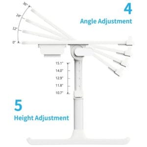 میز لپ تاپ قابل حمل سایجی مدل SAIJI K7 Ultimate – طراحی قابل‌تنظیم و کاربردی
