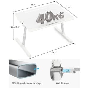 پایه‌های مقاوم میز سایجی SAIJI K7 Ultimate Portable Laptop Table