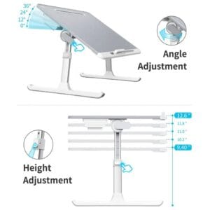 زاویه و ارتفاع تنظیم‌شونده میز لپ‌تاپ قابل حمل سایجی مدل SAIJI K7 Ultimate