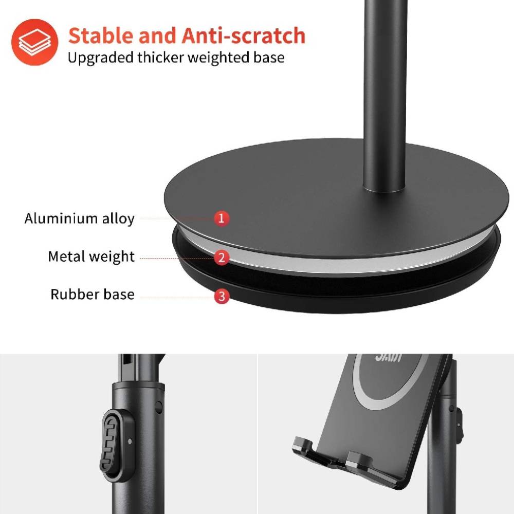 SAIJI S1 PLUS Phone and Tablet Stand (10) پایه نگهدارنده (هولدر) موبایل و تبلت رومیزی سایجی مدل SAIJI S1 Plus