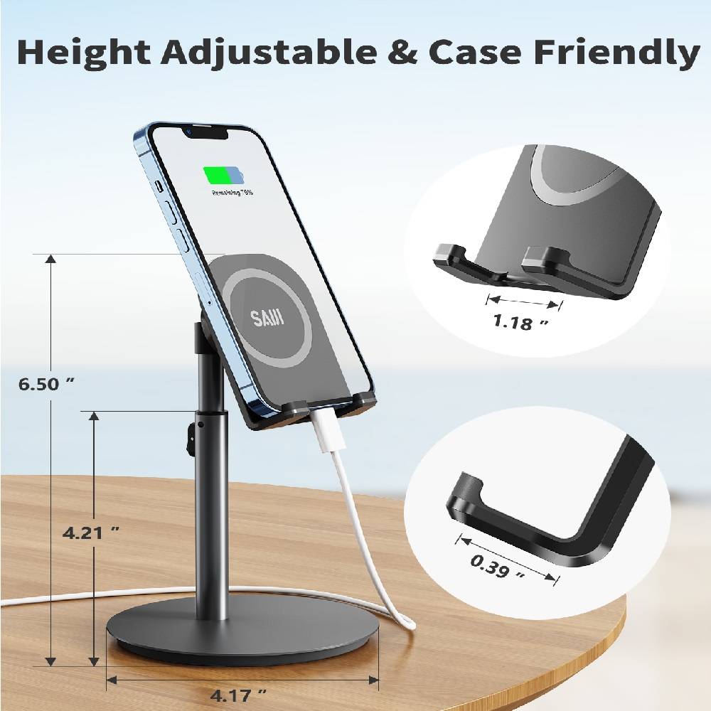 SAIJI S1 PLUS Phone and Tablet Stand (13) پایه نگهدارنده (هولدر) موبایل و تبلت رومیزی سایجی مدل SAIJI S1 Plus
