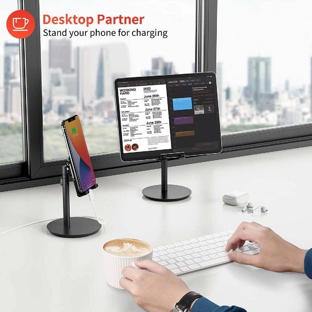 SAIJI S1 PLUS Phone and Tablet Stand (7) پایه نگهدارنده (هولدر) موبایل و تبلت رومیزی سایجی مدل SAIJI S1 Plus