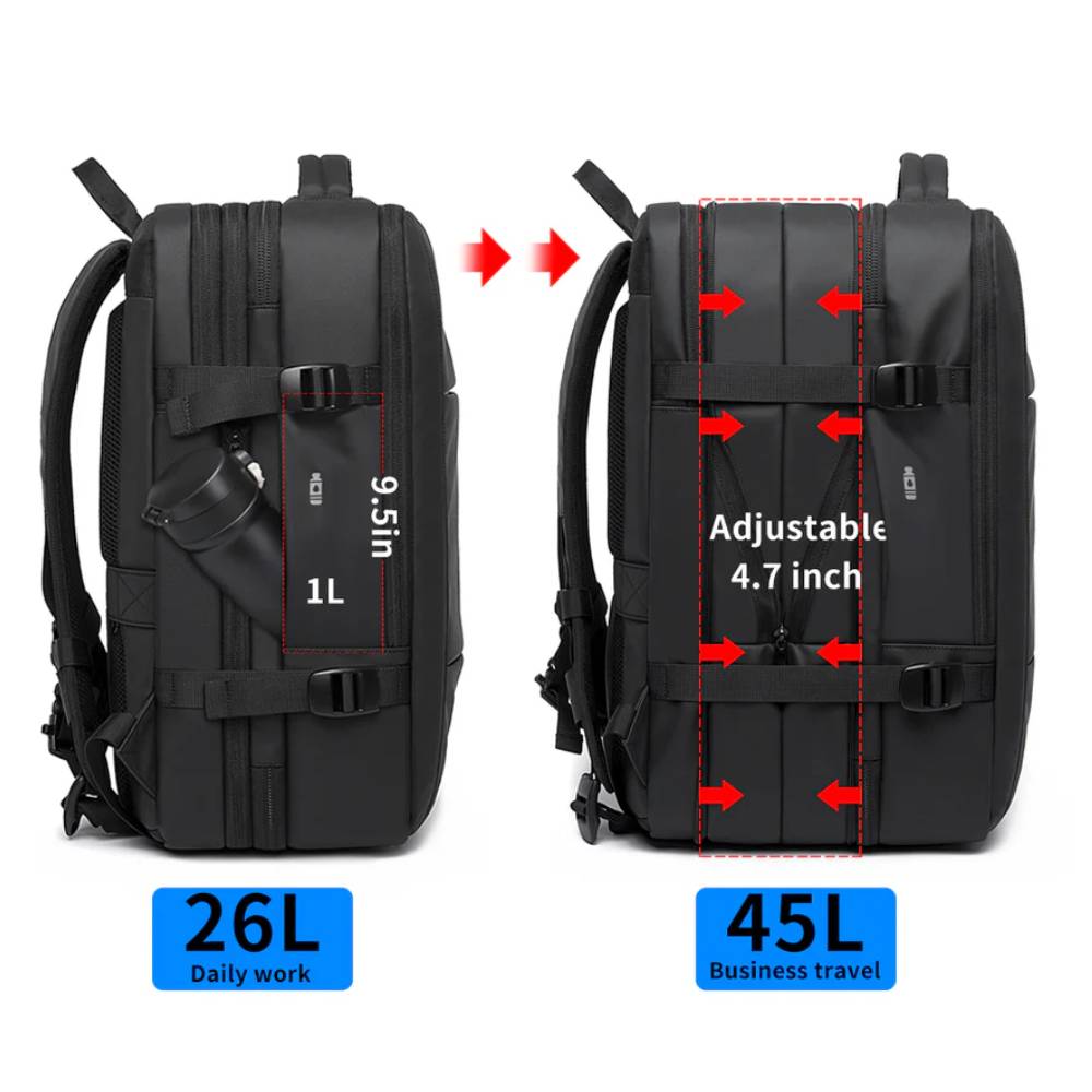 BANGE BG-1908D Backpack (18) کیف کوله پشتی بنج مدل BANGE BG-1908D Backpack مناسب برای لپ تاپ تا 17.3 اینچی