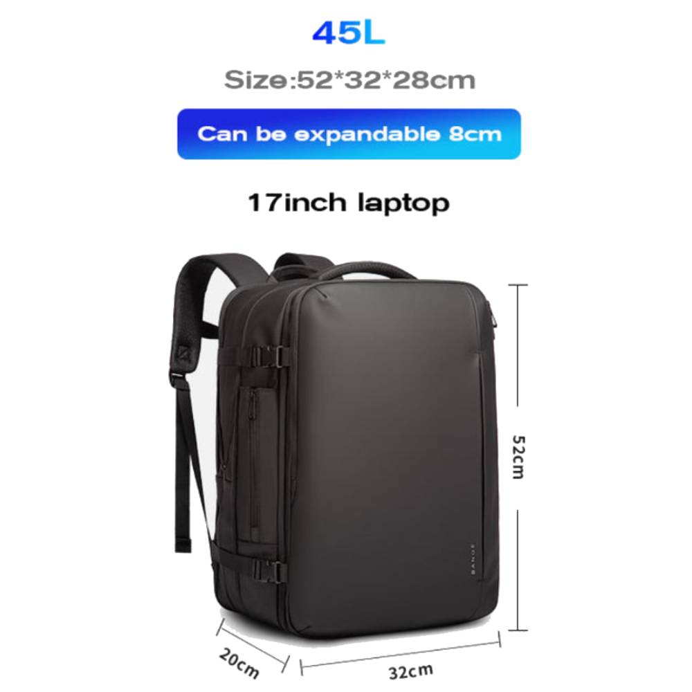BANGE BG-1909D Backpack (14) کیف کوله پشتی بنج مدل BANGE BG-1909D Backpack مناسب برای لپ تاپ تا 17.3 اینچی