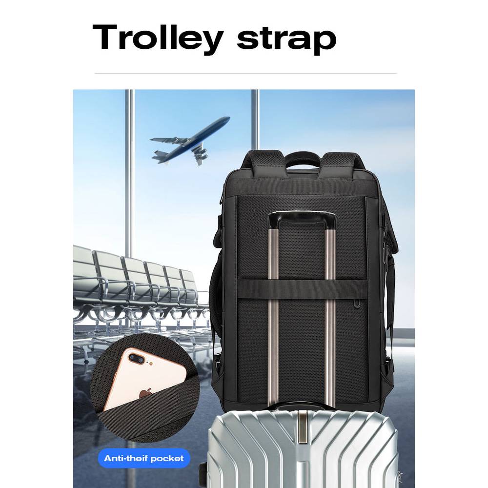 BANGE BG-1909D Backpack (8) کیف کوله پشتی بنج مدل BANGE BG-1909D Backpack مناسب برای لپ تاپ تا 17.3 اینچی