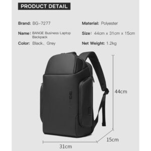 کیف کوله پشتی بنج مدل BANGE BG-7277 Backpack مناسب برای لپ تاپ تا 15.6 اینچی